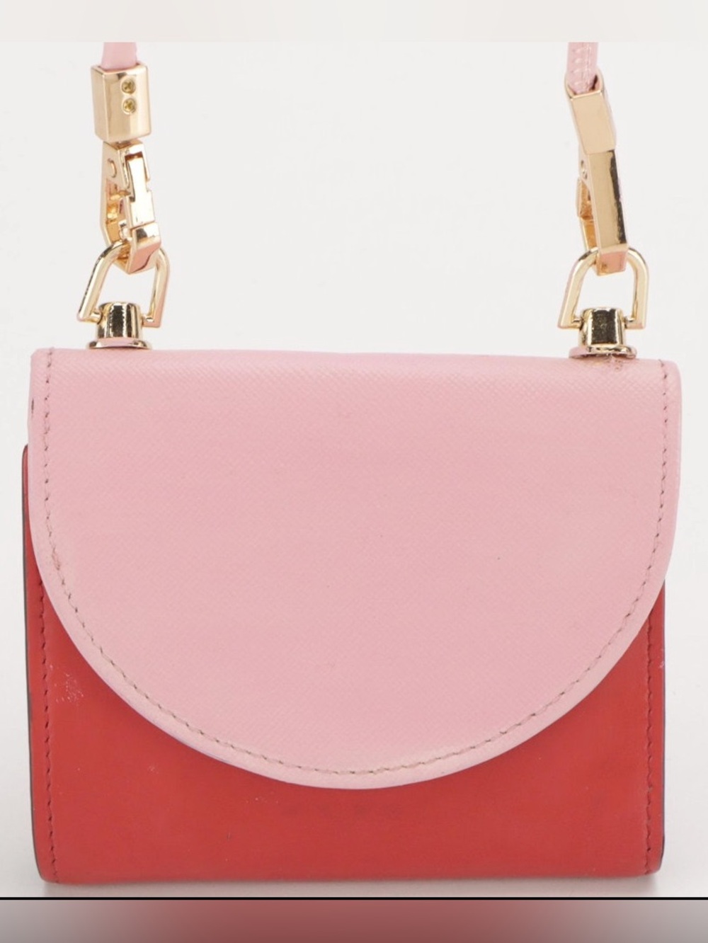 Marni Compact Crossbody Wallet in Calfskin/Saffiano Leather